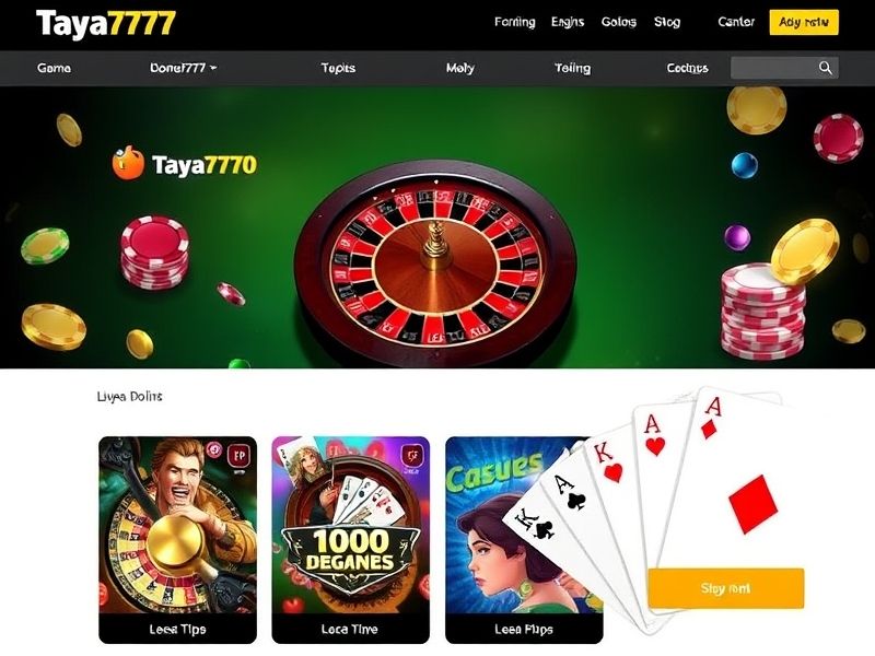 Explore taya777.org, your premier destination for high-quality online gambling. Access a wide range of real-money casino games, live dealers, and exclusive promotions. Learn about safety, game rules, and start playing today.