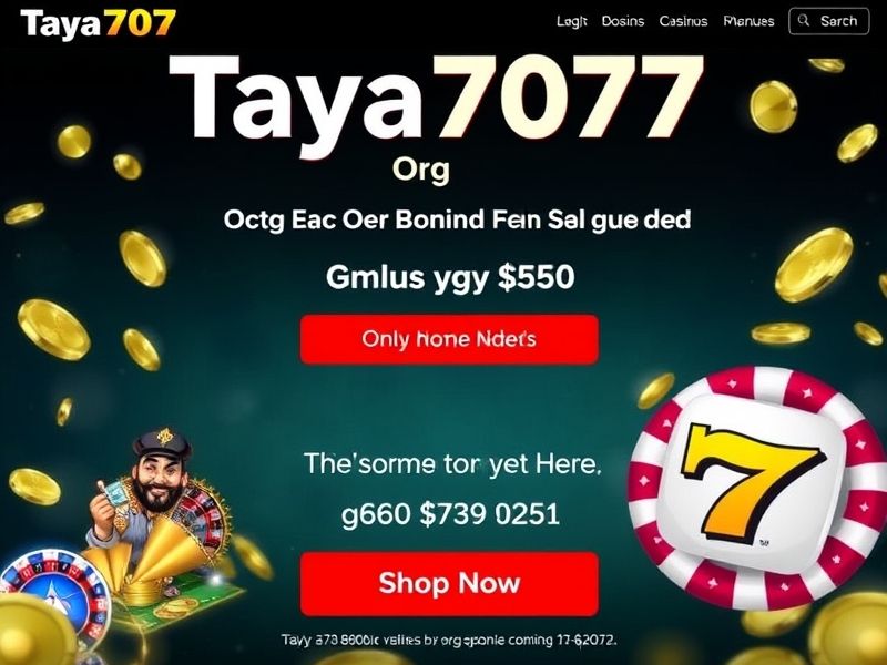 Explore taya777.org, your premier destination for high-quality online gambling. Access a wide range of real-money casino games, live dealers, and exclusive promotions. Learn about safety, game rules, and start playing today.